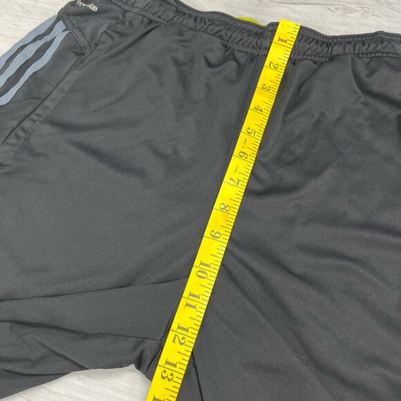 Adidas Climalite Black Neon Drawstring Athletic Basketball Running Shorts - Picture 10 of 11